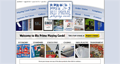 Desktop Screenshot of bluprimecards.com