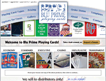 Tablet Screenshot of bluprimecards.com